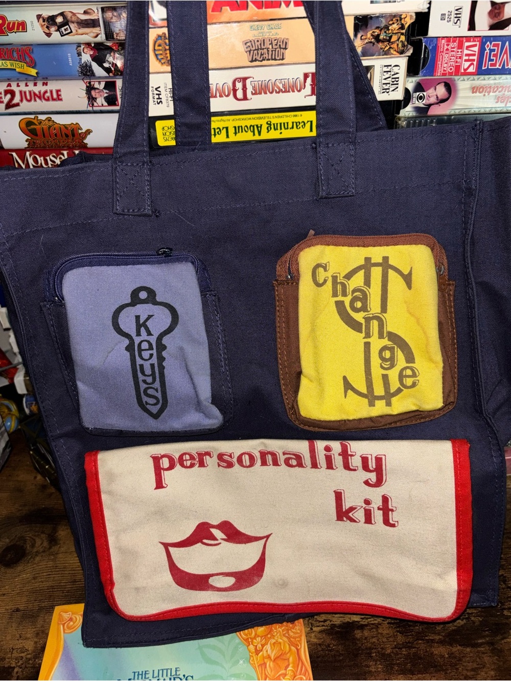 1979 Vintage Country Kit Holiday Fair Personality Kit Tote Bag Retro 70s Organiz
